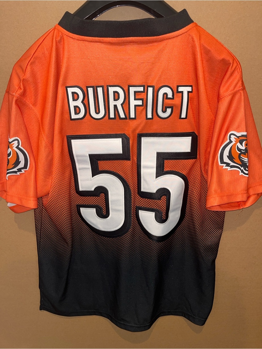Rare Cincinnati Bengals #55 Vontaze Burfict Two Tone Nike Players Jersey Sz 40